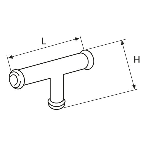 Webasto Brennstoffentnehmer 8x6x8 L=50 H=28 T-Stu