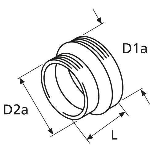 Webasto ET Reduzierstueck Adapter 60/55, Kunststo