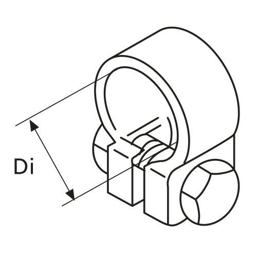 Webasto Rohrklemme D24-26 Edelstahl