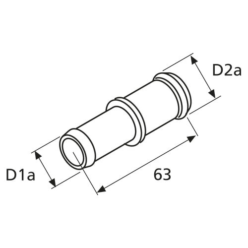 Webasto Verbindungsrohr 20/20 Kunststoff