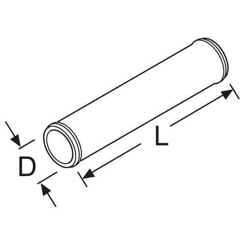 Webasto Verbindungsrohr D15 L=75